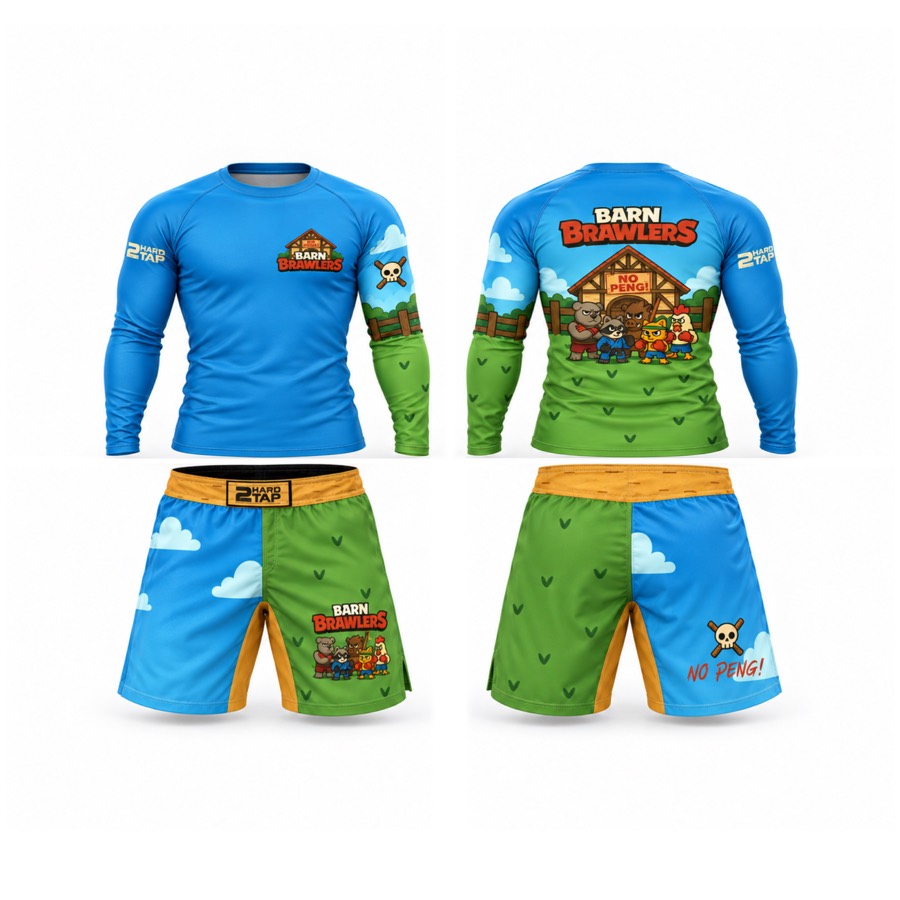 2HARD2TAP custom gear: Barn Brawlers — team design