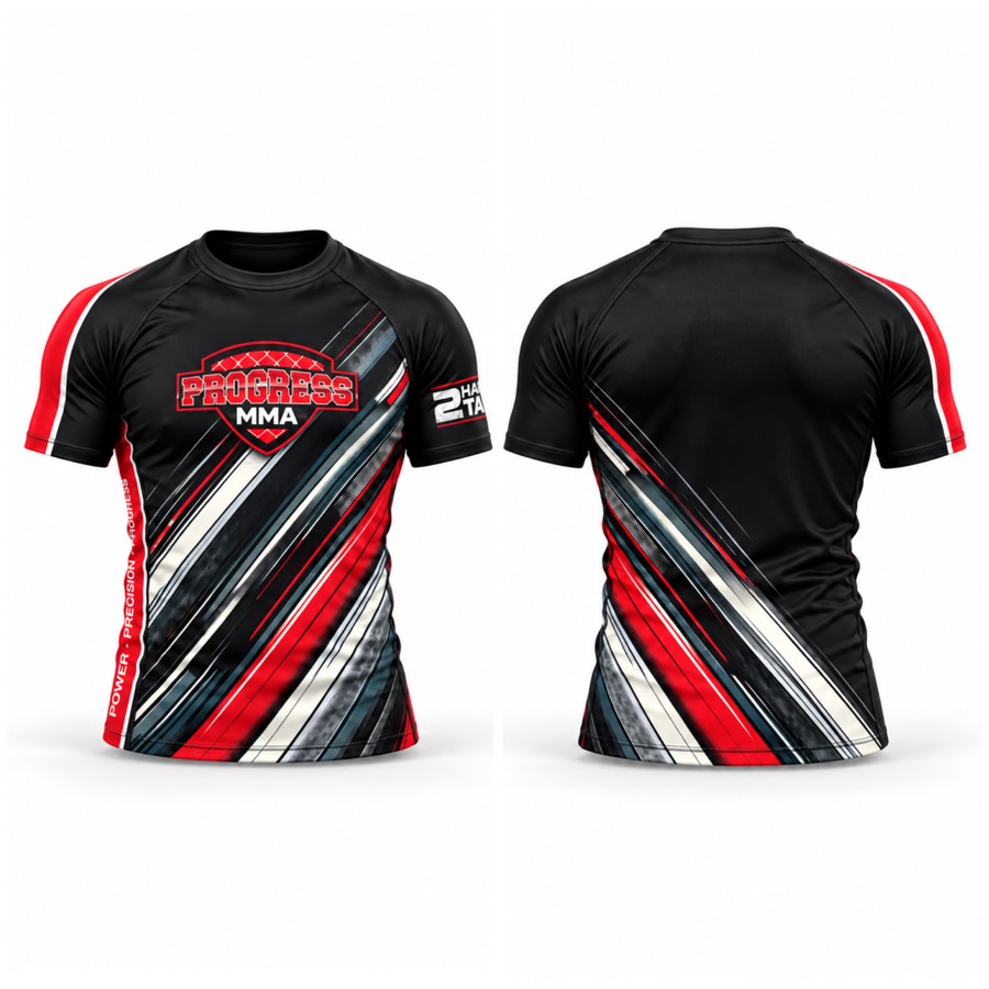 2HARD2TAP custom gear: Progress MMA — competition rashguard