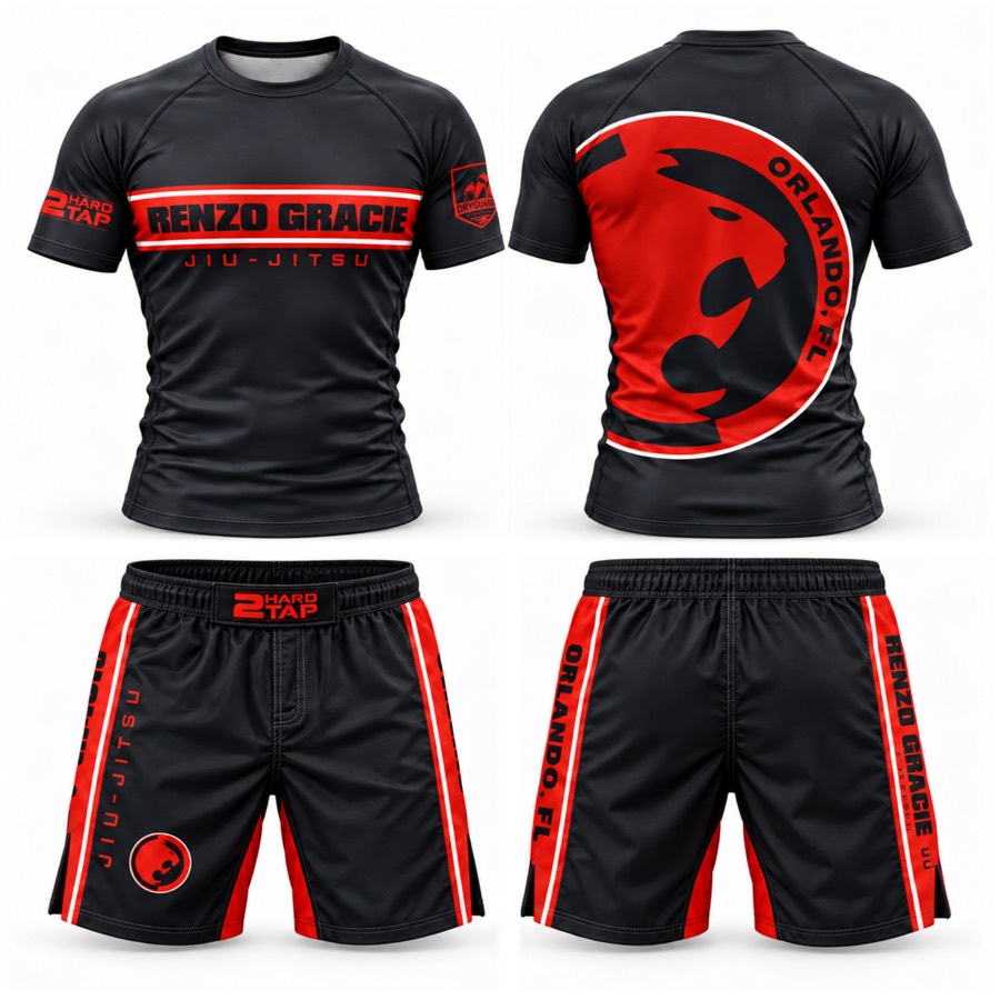 2HARD2TAP custom gear: Renzo Gracie Orlando — gym set